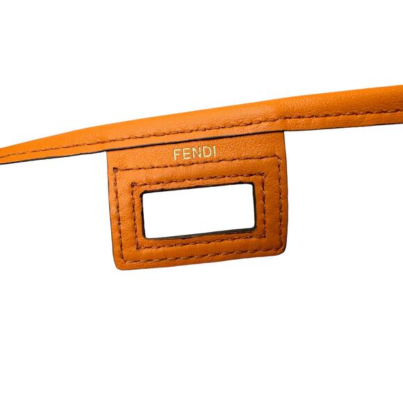 Fendi Peekaboo Defender PVC Clutch Bag Orange - Small - Picture 9 of 16